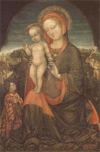 Jacopo Bellini THe Virgin and Child Adored by Lionello d'Este (mk05) Spain oil painting art